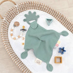 Silicone Muslin Comfort Teether - Sage: Sage