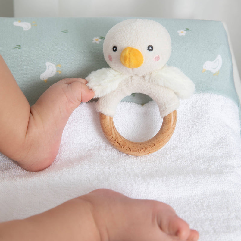 Teething Ring & Dummy Chain Gift Set - Goosey Goosey