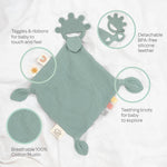 Silicone Muslin Comfort Teether - Sage: Sage