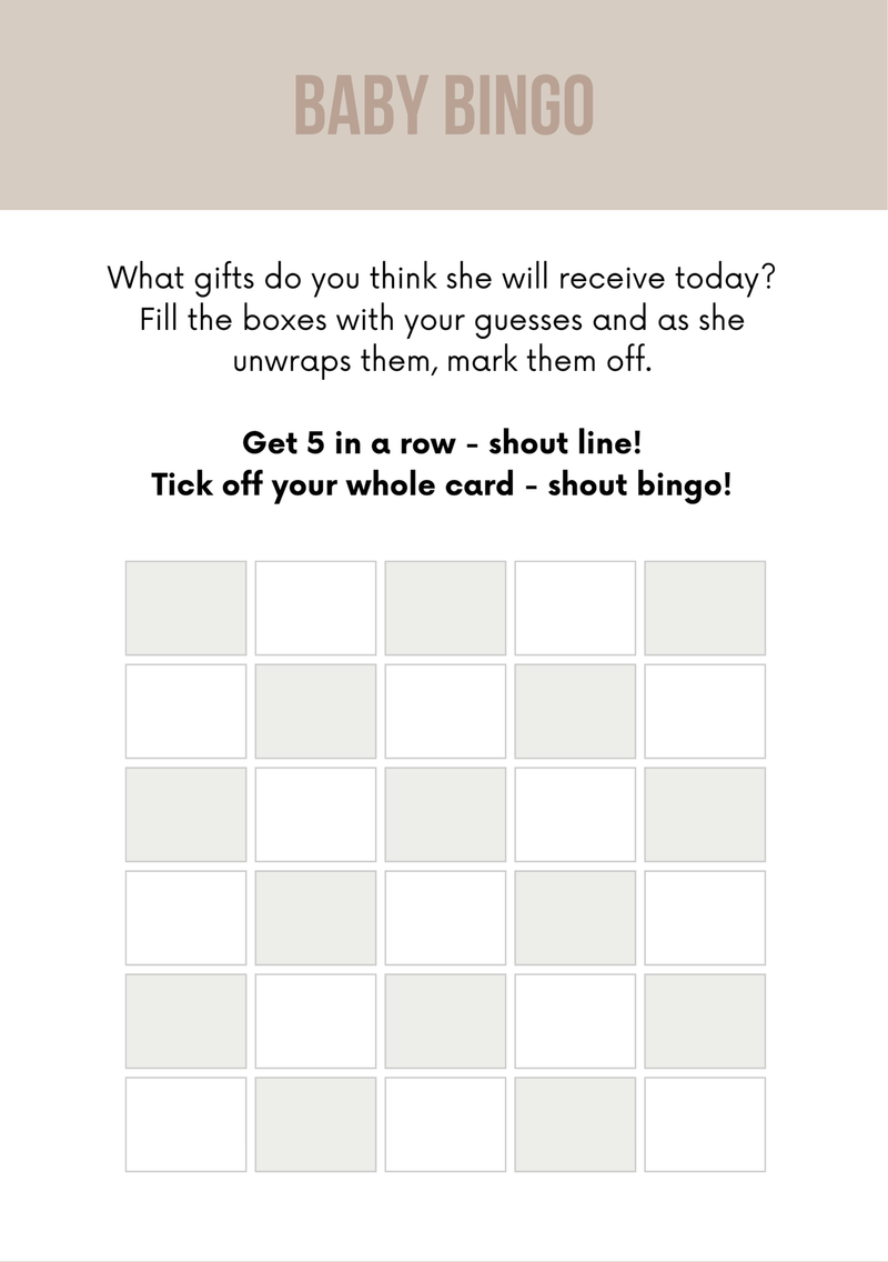 50 Baby Shower Games - Digital Download