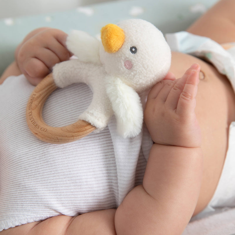 Teething Ring & Dummy Chain Gift Set - Goosey Goosey