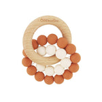 OB Designs | Cinnamon | Eco-Friendly Teether | Organic Beechwood Silicone Toy