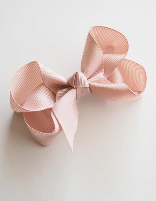 Snuggle Hunny Kid | Nude Clip Bow - Medium