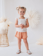 Karibou | Sadie Girls Cotton Shorts - Ripe Apricot