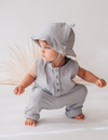 Karibou Kids | Liam Boys Muslin Jumpsuit - Dusty Blue