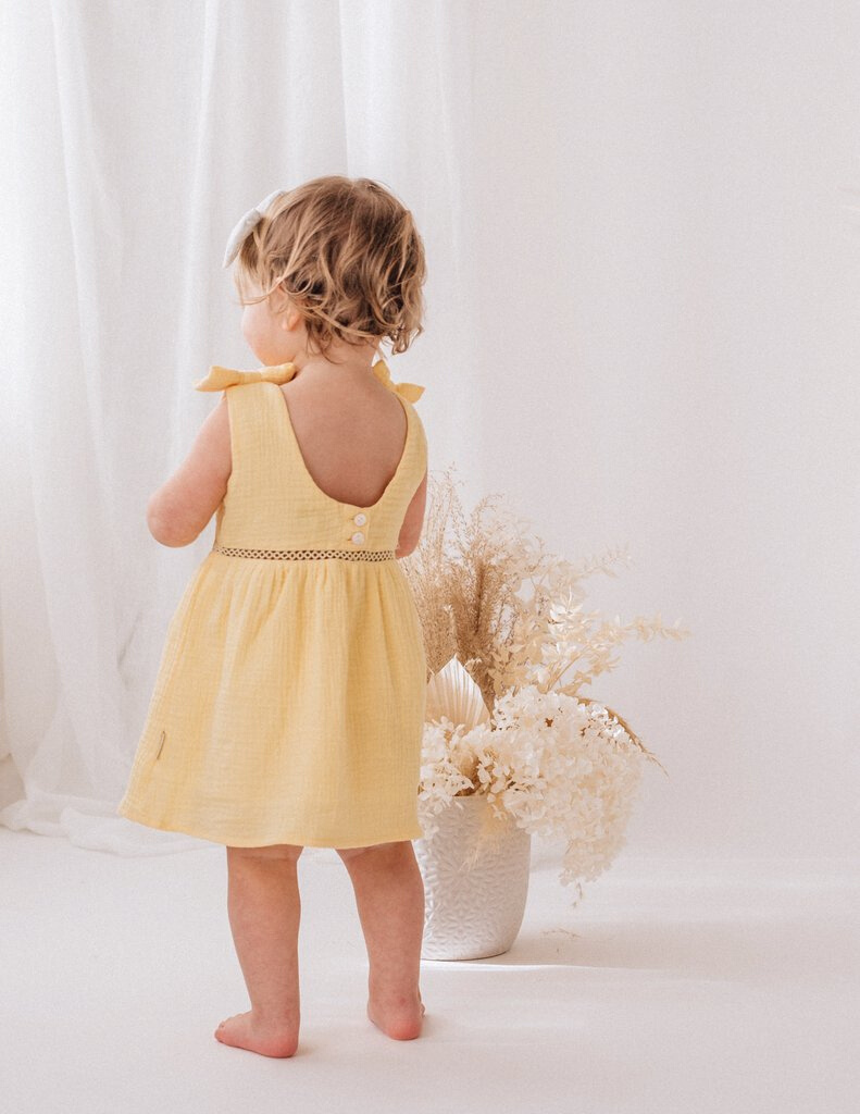 Karibou | Ava Muslin Dress - Lemon Meringue