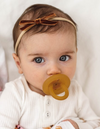 Snuggle Hunny Kids | Toffee Velvet Bow