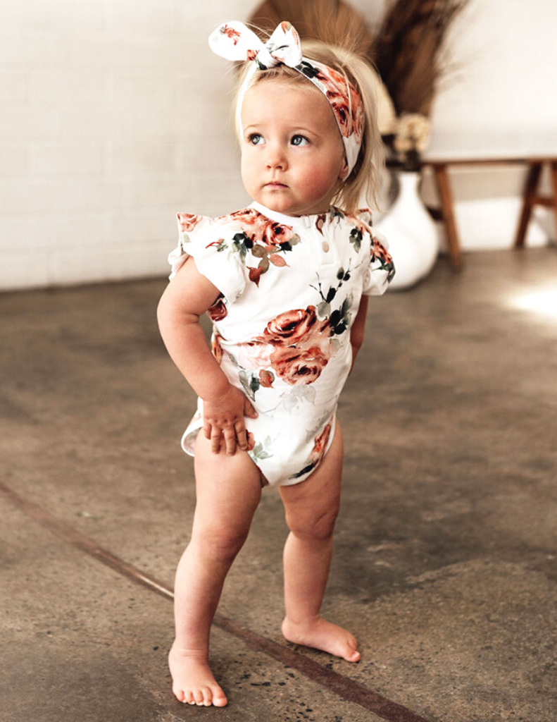 Snuggle Hunny Kids | Rosebud Short Sleeve Bodysuit