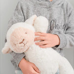 OB Designs | White Lamb - Lee Lamb Huggie