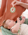 OB Designs | Sage | Eco-Friendly Teether | Organic Beechwood Silicone Toy