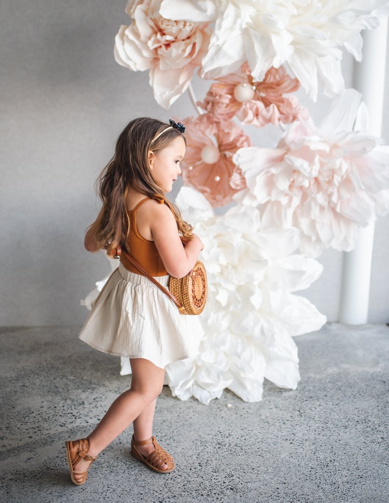 Karibou | Dance And Play Cotton Skirt - Almond Milk