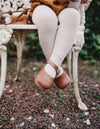Karibou | Classic Ribbed Unisex Tights - Fawn