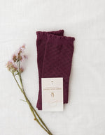 Karibou | Picnic Knee-High Socks - Plum