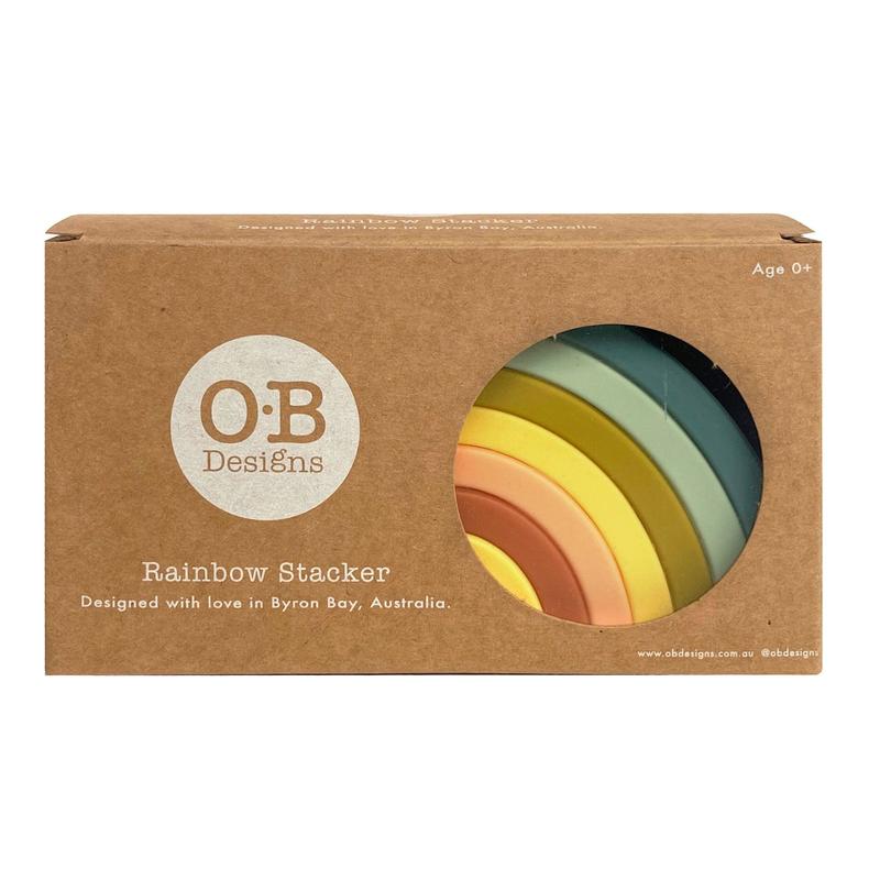 OB Designs | Silicone Rainbow Stacker | Blueberry