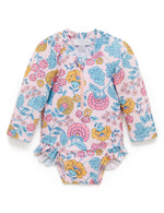 Purebaby | Long Sleeve Swimsuit Sweet Marigold