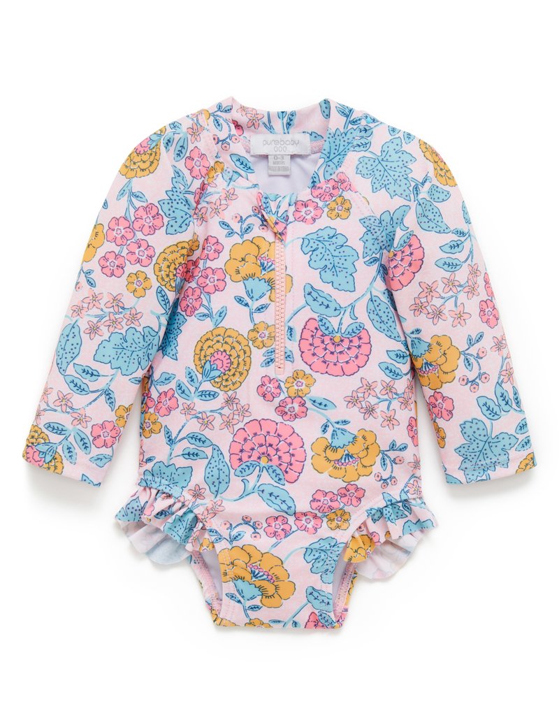 Purebaby | Long Sleeve Swimsuit Sweet Marigold