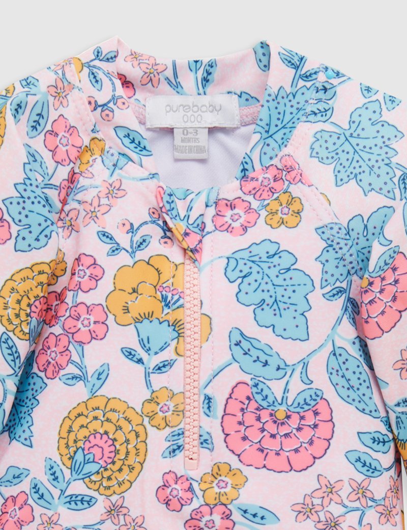Purebaby | Long Sleeve Swimsuit Sweet Marigold