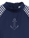 Purebaby | Long Sleeve Sunsuit French Navy