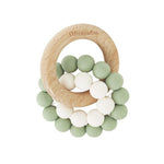 OB Designs | Sage | Eco-Friendly Teether | Organic Beechwood Silicone Toy