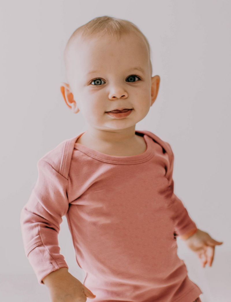 L'oved Baby | Organic L/Sleeve Shirt in Mauve