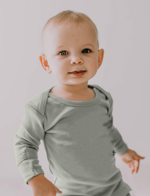 L'oved Baby | Organic L/Sleeve Shirt in Seafoam