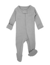 L'ovedbaby | Organic Zipper Jumpsuit - Light Gray