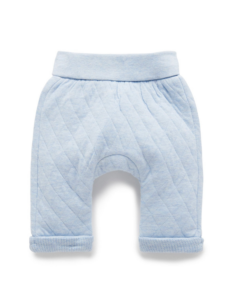 Purebaby | Quilted Pants Blue