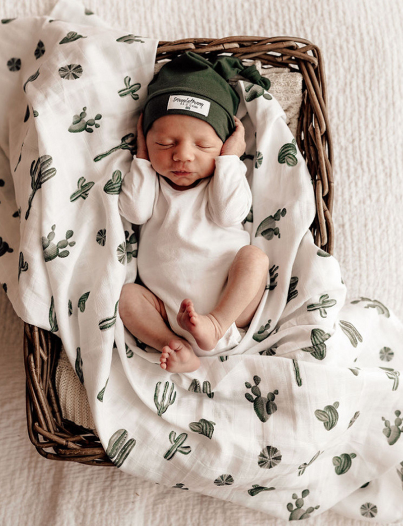 Snuggle Hunny Kids | Cactus | Organic Muslin Wrap