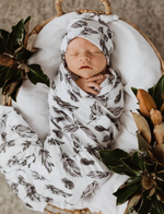 Snuggle Hunny Kids Quill | Baby Jersey Wrap & Beanie Set