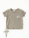 Karibou | Little Explorer Boys Cotton Slub T-Shirt - Herb