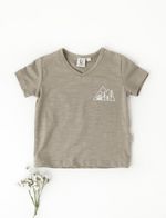 Karibou | Little Explorer Boys Cotton Slub T-Shirt - Herb