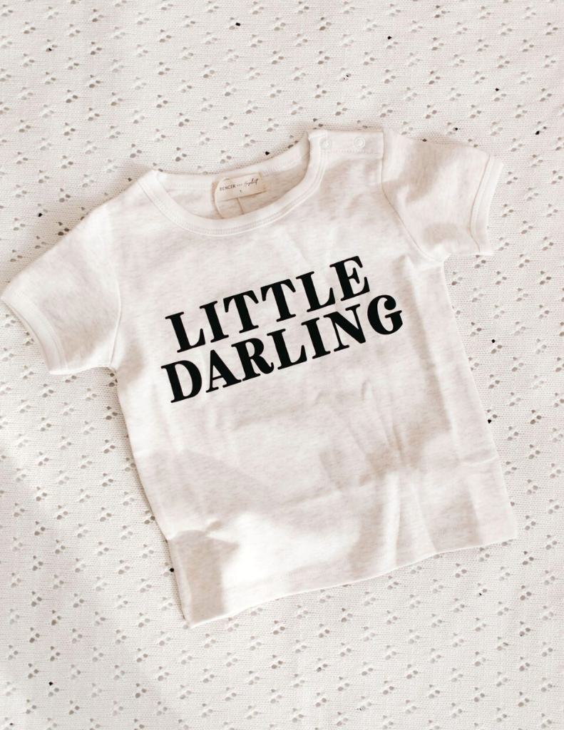 Bencer & Hazelnut | LITTLE DARLING ROMPER/TEE OATMEAL