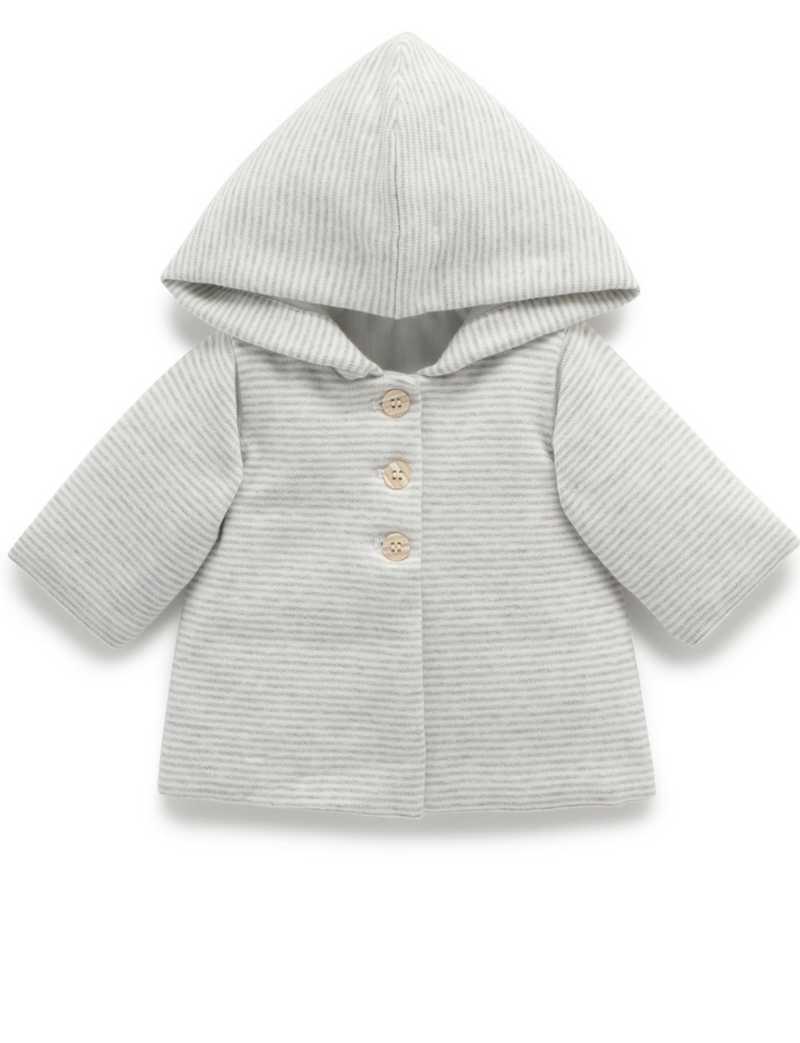 Purebaby | Stripe Knit Padded Jacket