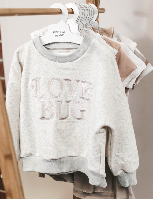 Bencer & Hazelnut | LOVE BUG JUMPER GREY MARLE