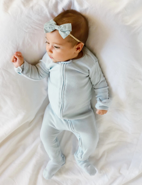 L'ovedbaby | Organic Zipper Jumpsuit | Moonbeam