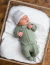 L'ovedbaby | Organic Zipper Jumpsuit - Seafoam