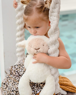 OB Designs | White Lamb - Lee Lamb Huggie