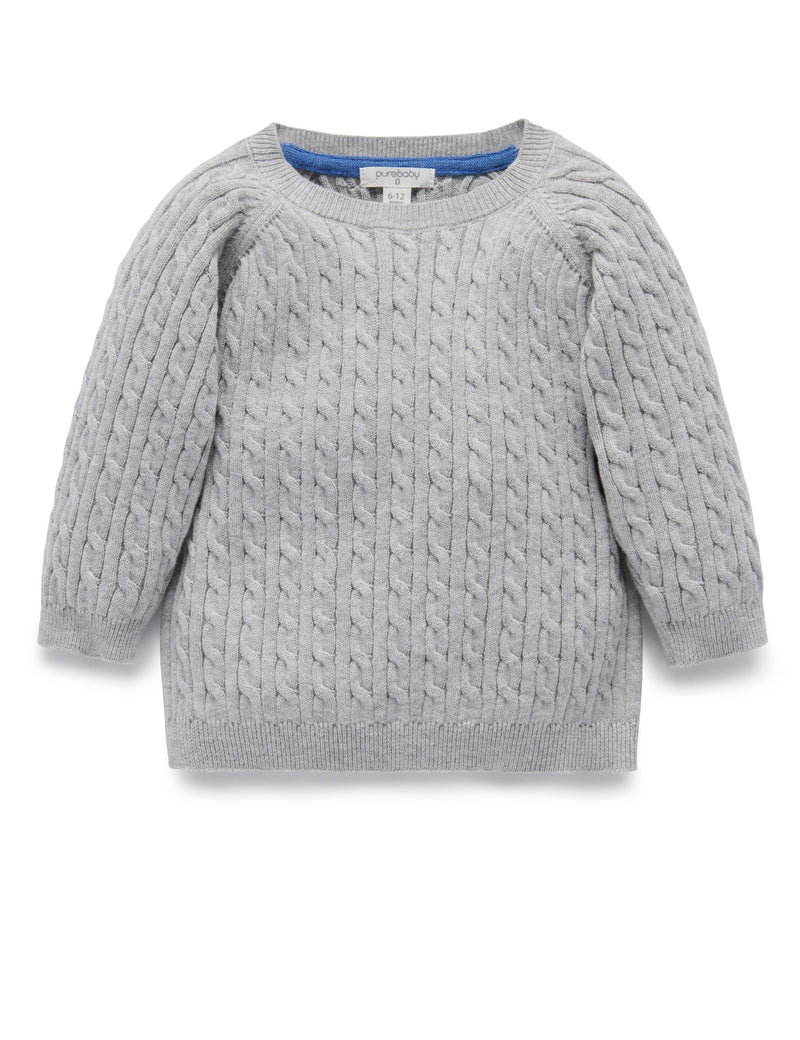 Purebaby | Classic Cable Jumper