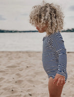 Purebaby | Long Sleeve Swimsuit French Stripe