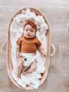 Snuggle Hunny Kids | Chestnut Ribbed Topknot