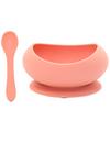 OB Designs | Stage 1 Suction Bowl & Spoon Set | Guava