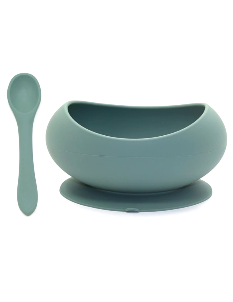 OB Designs | Stage 1 Suction Bowl & Spoon Set | Ocean