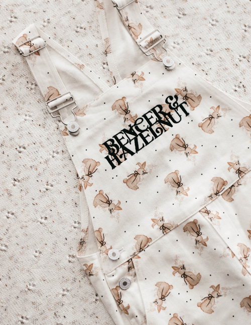 Bencer & Hazelnut | Little Bunny Overalls