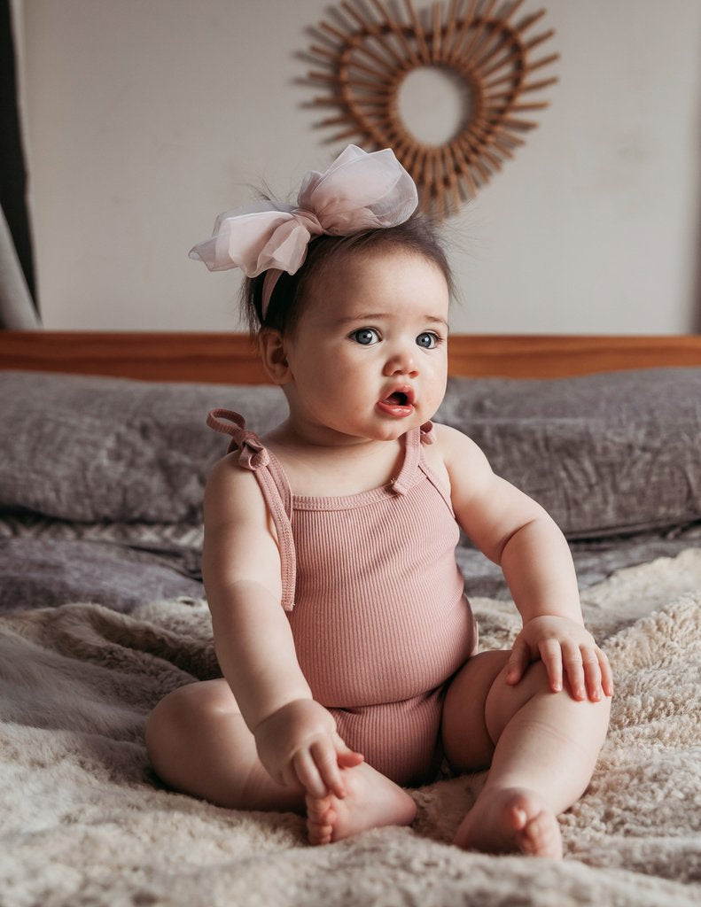 Karibou | Sienna Cotton Sunsuit In Blush