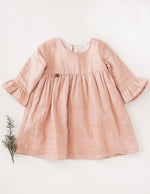 Karibou | Indi Bell Sleeve Linen Dress - Sweet Peach