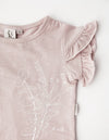 Karibou | Olivia Girls Cotton Slub T-Shirt - Powder Pink