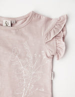 Karibou | Olivia Girls Cotton Slub T-Shirt - Powder Pink