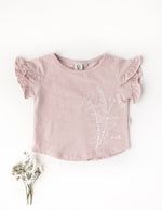 Karibou | Olivia Girls Cotton Slub T-Shirt - Powder Pink