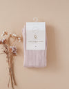 Karibou | Classic Ribbed Tights - Rose Blush