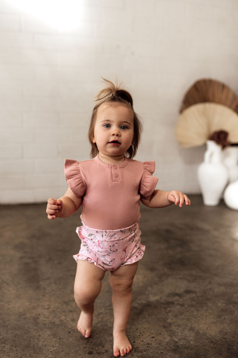 Snuggle Hunny Kids | Rose Short Sleeve Bodysuit